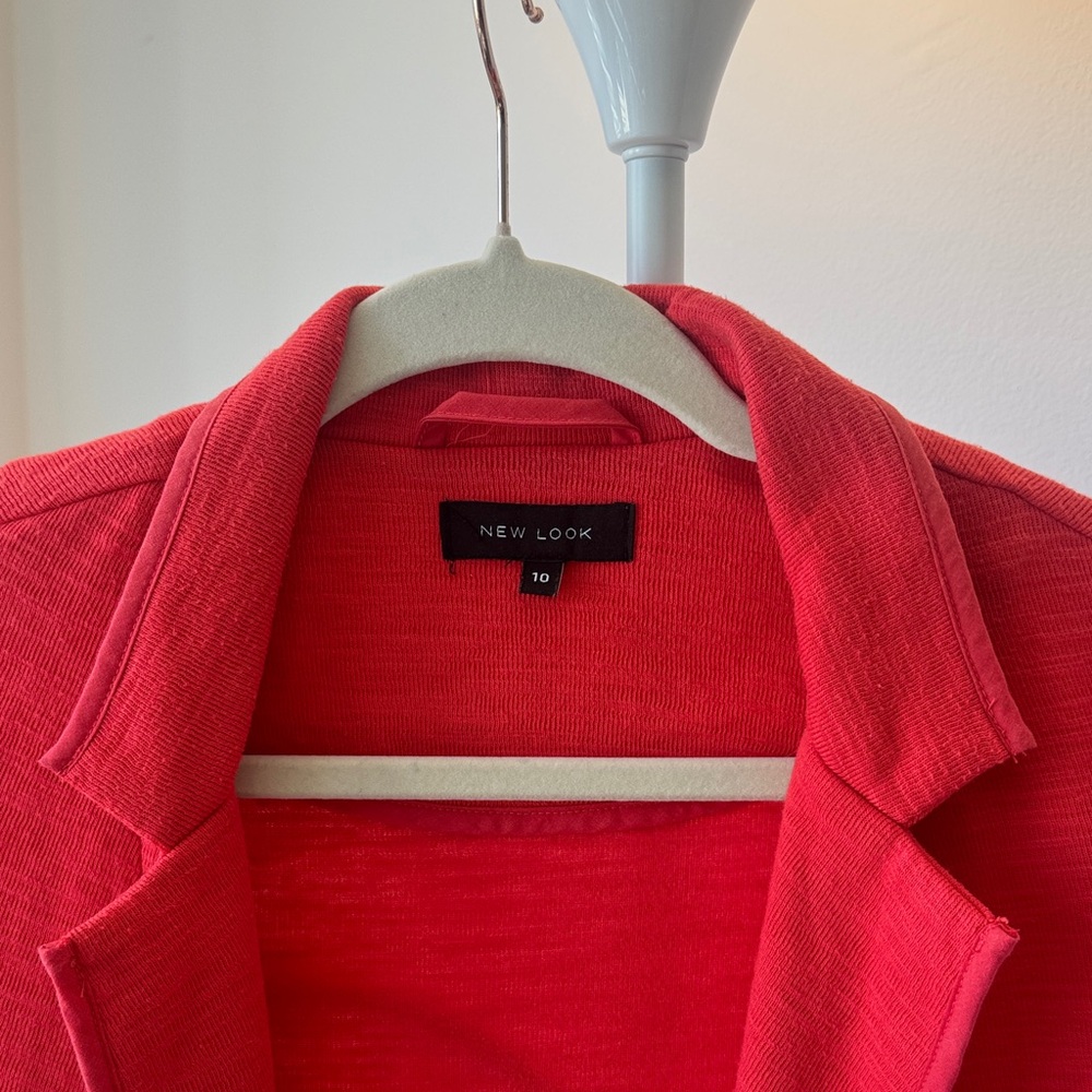 New Look Women's Vibrant Pink/Orange/Red Blazer